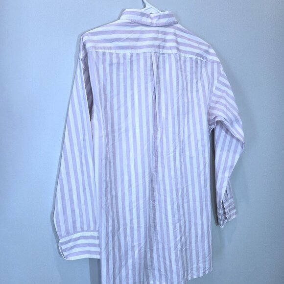 NWT J. Crew Relaxed Fit Lavender & White Blouse Size 2 - Picture 3 of 3